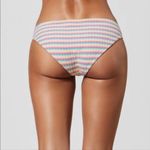 ONIA Erica Rainbow Stripe Side Tie Bikini Bottom Large NWT Photo 2