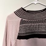 Free People cotton pink black white knit sweater top comfortable casual dress Photo 1