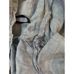 French Connection  Pull On Linen Pants Womens 12 Blue Lagenlook Logom Scandi FLAW Photo 6