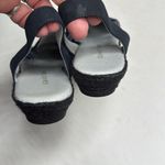David Tate Nelly Slingback Flat Sandals Navy Blue Wide Espadrilles S Photo 7