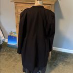 Lands' End Black open front wool Trench style Photo 4