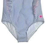 Ruffle Butts Girls' Seersucker Blue‎ Stripe Waterfall One Piece Size 8 UPF 50+ Blue Photo 2