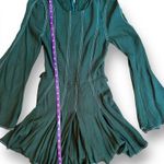 Tularosa Nicole Dress Sycamore Green Pleated Mini Dress Bell Sleeve Size XXS Photo 7
