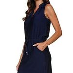 Helen Jon Sanibel blue modal dress pockets drawstring waist. Small. MSRP $142 Photo 0