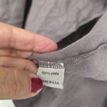 Bryn Walker  Open Waterfall Gray Cardigan 100% Linen Preppy Minimalist Work Class Photo 4