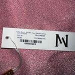 Meshki NWT  Mabel Shimmer Lace Up Mini Dress In Baby Pink Photo 3