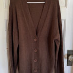 Camila Coelho  taupe brown long cardigan size medium Photo 0