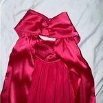 SheIn  Pink Satin Dress Mini Halter XS Photo 3