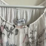 Luisa Ricci Top Women S Silk Italian Floral Crinkle 90s Feminine Career Blouse White Photo 4