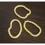 Boutique Sparkling Yellow Gold Plated 925 Margarita Chain‎ Flexible Ring, Sz 6.5 Photo 14