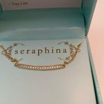 Francesca's NWT Seraphina for Francesca’s gold bar necklace with gift box. Photo 5