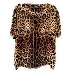 Dolce & Gabbana $1860 Dolce Gabbana Silk Leopard Top Blouse Shirt size 4 US / IT 40 Photo 0