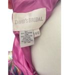 David's Bridal David’s Bridal Pink Floral Watercolor Mermaid Prom Dress Back Detail Size 1/2 Photo 14