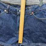 Levi's Vintage 90s  Denim Shorts‎ High Waist Dark Wash Size 11 JR Made USA Photo 4