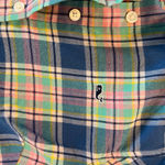 Vineyard Vines  pastel plaid check button roll tab sleeve‎ shirt top blouse 00 Photo 2