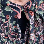 City Chic  Women’s Romper Jumper Black Orange Paisley V Neck Plus 24 Photo 6