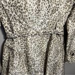 Banana Republic Mad Men Trench Coat Leopard Print Double Breasted Photo 4