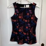 Anthropologie  ett:twa Tillie Floral Tank Peplum Top W-700 Sz XS Photo 2