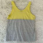 Nike  Gym Vintage Yellow/Gray Heather Colorblock Tank Large Photo 3