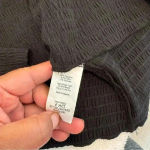 Who What Wear W By Who Wear What When Where Shirt Blouse Black Ruched Turtleneck Textured S Photo 6