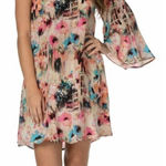 Tolani  Elaine Cream One Shoulder Pure Silk Dress Sz L Photo 0