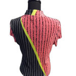 Jamie Sadock Short Sleeve Medium M Art Golf Top Partial Zip Photo 1