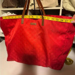 Gucci GG pattern Large tote Duffle Bag Tote Bag Nylon Red Photo 13