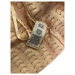 Soft Surroundings Cardigan Sweater Womens Small Tan Open Front Pointelle Knit Photo 5