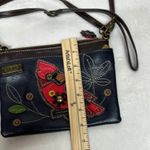 Chala NWOT  Blue and Red Crossbody Bag with Cardinal Embroidery Photo 9