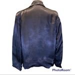 Vintage Black Satin Asian style shirt size M Size M Photo 2