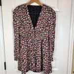 ZARA Basic Fully Lined All Over Floral Shirred A-Line Dress Size Medium Photo 2