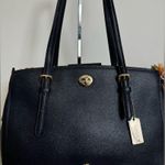 Coach TURNLOCK CARRYALL
SATCHEL LEATHER NAVY LEATHER BAG Photo 2