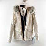 Kuhl  Ukon Elevated Performance Fleece Lined Hoody Jacket Fur Trim Ivory XS Photo 4