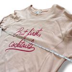 Wildfox  Light Pink Rose Blush "But First, Cocktails"  Sweatshirt - Large Photo 5