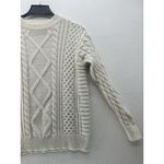 Elfric Eden Oversized Cable Knit Sweater Unisex Color Ivory Size Small Photo 3
