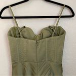 House Of CB House‎ of CB Myrna Olive green Corset Slip Dress size L NWOT Photo 10