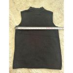 Double D Ranch Top XS Black Sleeveless Mock Neck Ribbed Turtle Neck Photo 4