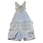 Old Navy  Vintage Y2K Denim Overall Shorts Bibs Womens Medium Blue Jean Country Photo 2