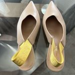 Burberry NEW  Slingback Logo Pumps Low Heel Shoes, Beige Nude, Size EU 37.5 Photo 5