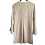 ZARA  Women Shift Mini Dress XS Pastel Orange 3/4 Bell Sleeve Soft Girl Fairy Y2K Photo 2