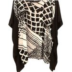 Chico's Womens Butterfly Blouse Size L/XL Sheer Swim Cover Up or Blouse Photo 5