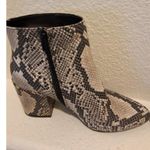 Bamboo Ankle Gold Snake Skin Embossed Regal Women's 2" Size 9 Boots Photo 2