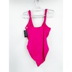 Ralph Lauren Lauren  Pink Passionfruit Front Tie Tummy Control One Piece Swimsuit Photo 3