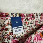 Old Navy  XL Pink Floral Minidress Linen Smocked Pockets Tank Cottage Summer Cute Photo 6