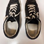 Black Dolce Vita Women's Zina Leather Metallic Gunmetal Sneaker Photo 7