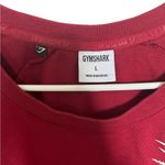 Gymshark  maroon Cropped Sweatshirt Size large Photo 4