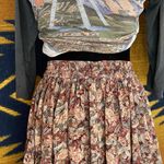 Vintage Neo Nostalgia Rayon Maxi Floral Skirt. Lined. Elastic Waist. Size Small. Multiple Photo 5