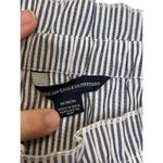 American Eagle  Woven Striped Off The shoulder Flowy Top Ties Sleeve Medium Women Photo 1