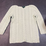 Ralph Lauren Lauren  mint‎ greenCable Knit Sweater - Luxurious Comfort B-30 Photo 0