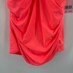 La Blanca  Tankini Top Size 12 NWT Island Goddess Hot Coral Halter Neon Swim Photo 7